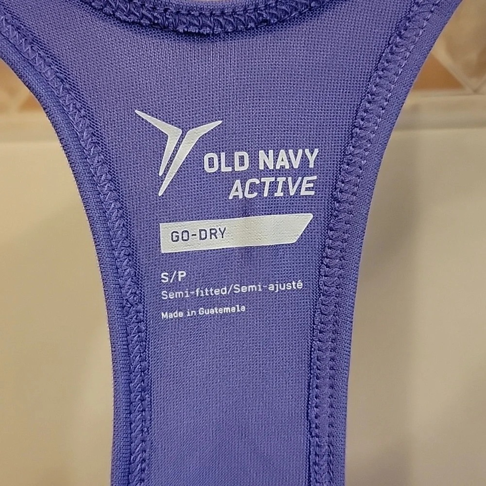 Old Navy Active RUN Purple Racerback Tank - Picture 2 of 5